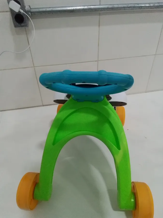 Manopla de empurrar com marcas de uso