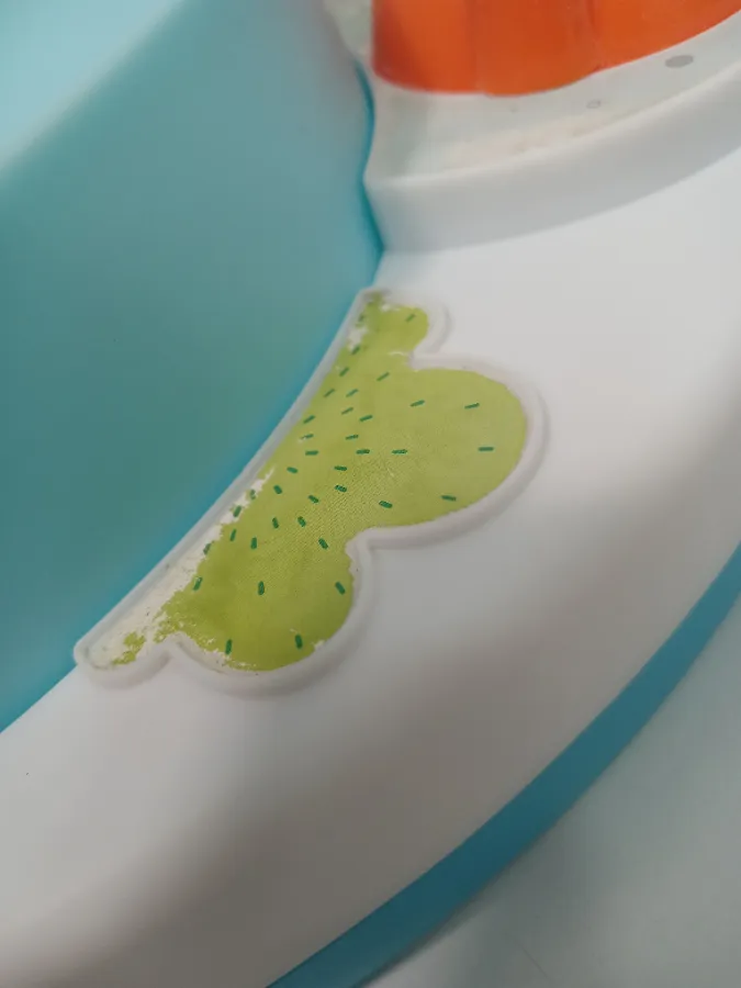 Adesivos desgastados .