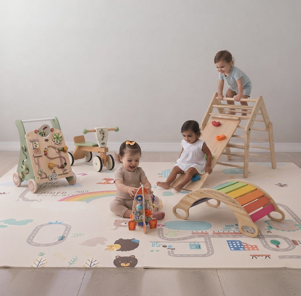 Espaço Baby Montessoriano para Festa - Pegue e Monte Be Brinque