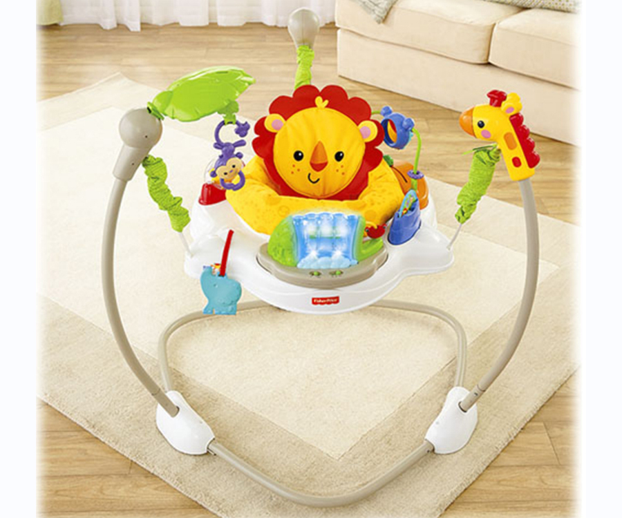 Aluguel de Jumperoo Lion Fisher Price em São Paulo O Baú do Bebê
