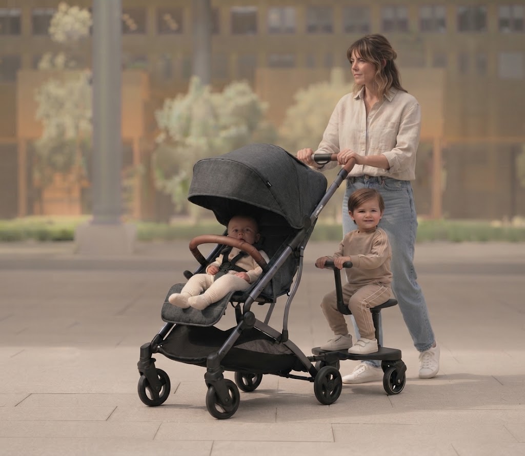 Kit 2 irmãos - Carrinho Lucca + Plataforma Universal para Carrinho Hop-On Board Maxi Cosi Infanti