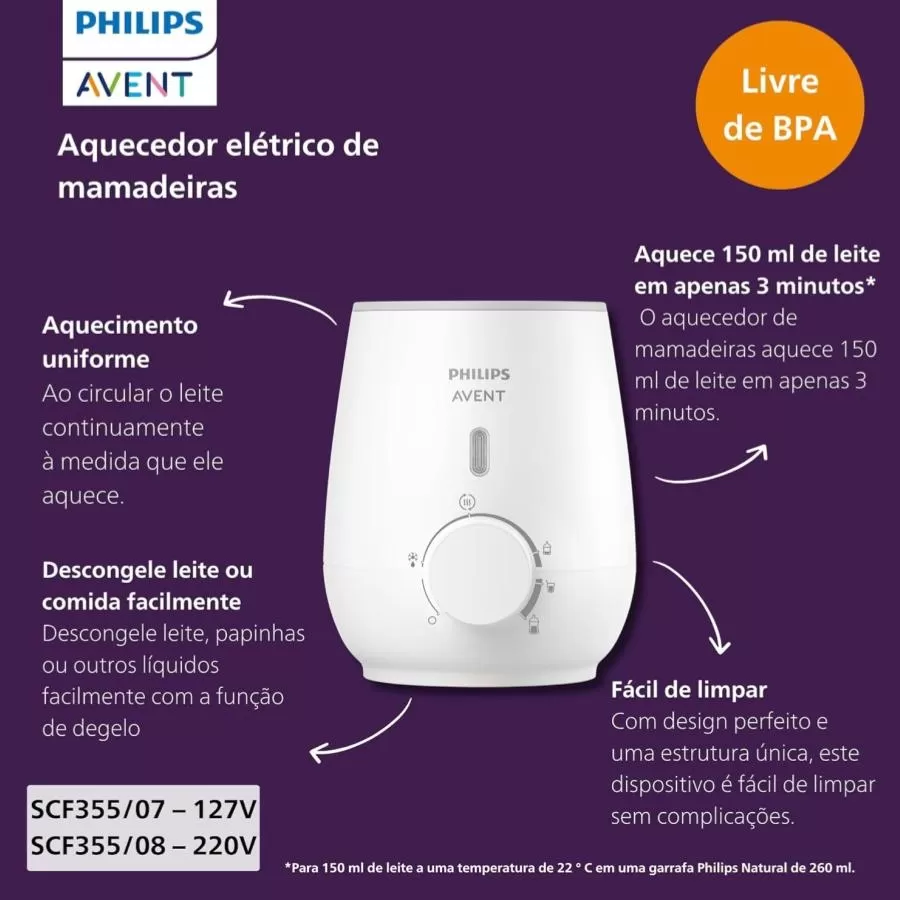 Aquecedor de Mamadeira Elétrico Aquecedor de Mamadeira Elétrico