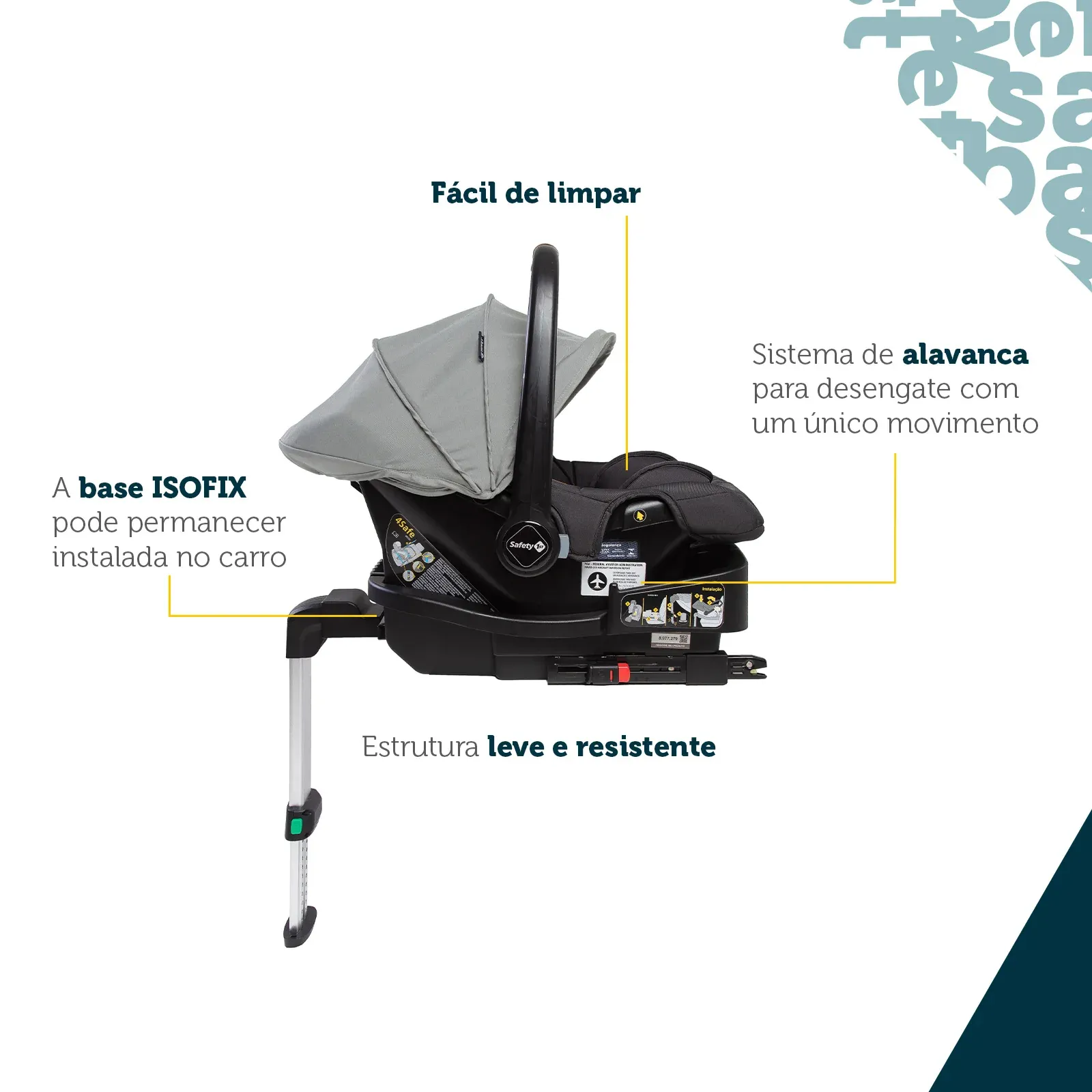 Bebê Conforto 4Safe com Base Isofix Safety 1st