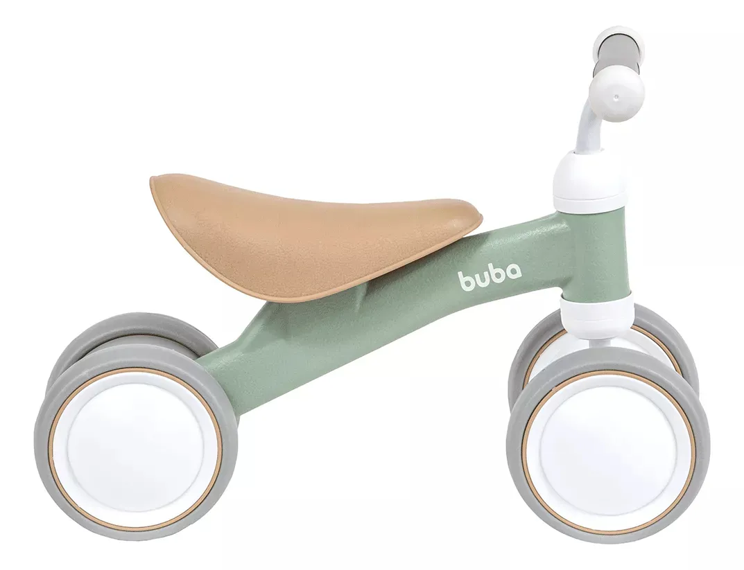 Bicicleta De Equilíbrio 4 Rodas Bebê Sem Pedal Infantil Buba