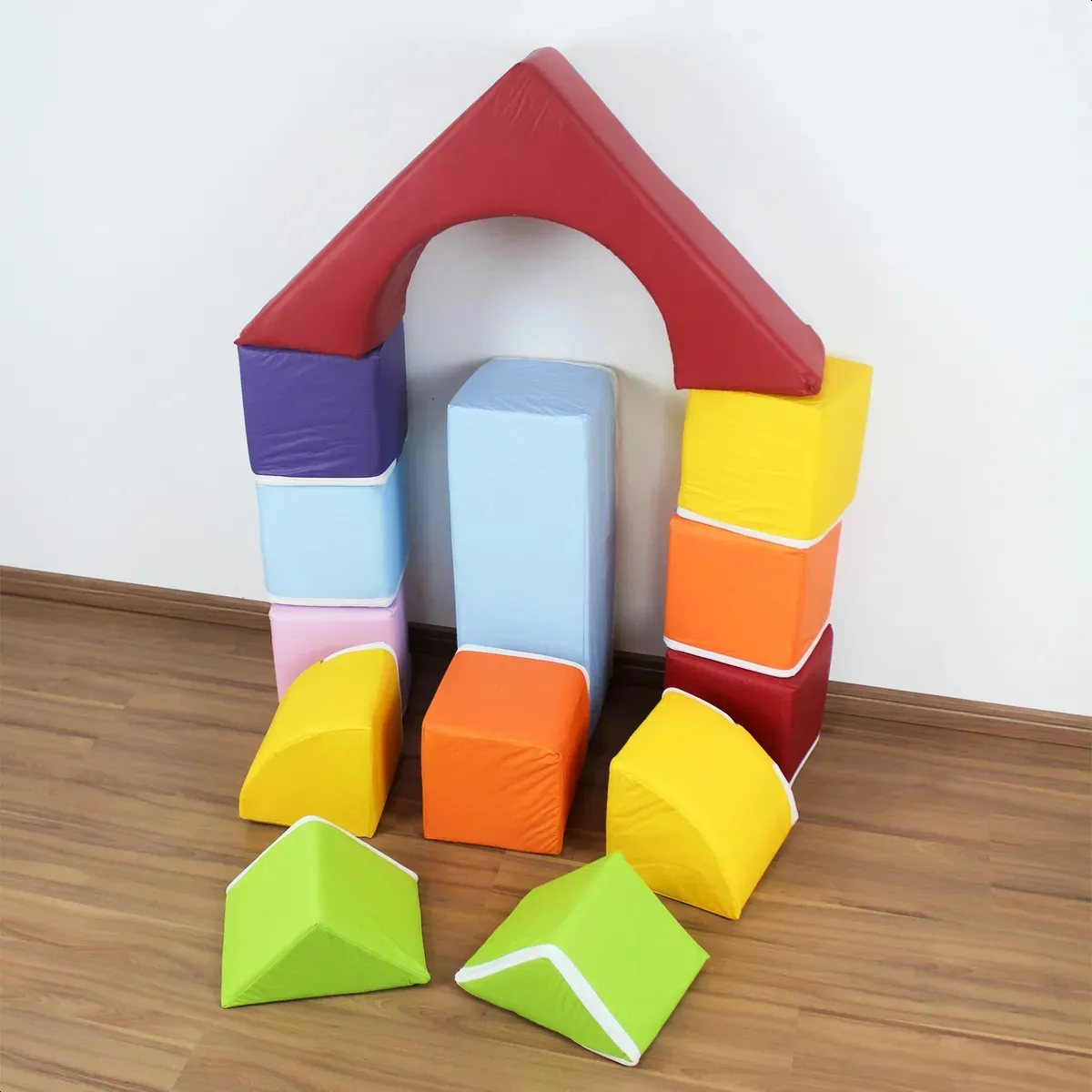 Blocos Geométricos Espumados 13 Peças 1 a 6 anos Brinquedos Mil