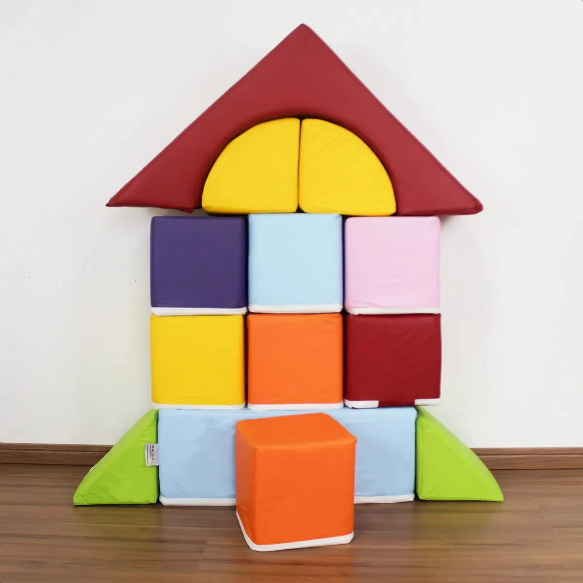 Blocos Geométricos Espumados 13 Peças 1 a 6 anos Brinquedos Mil