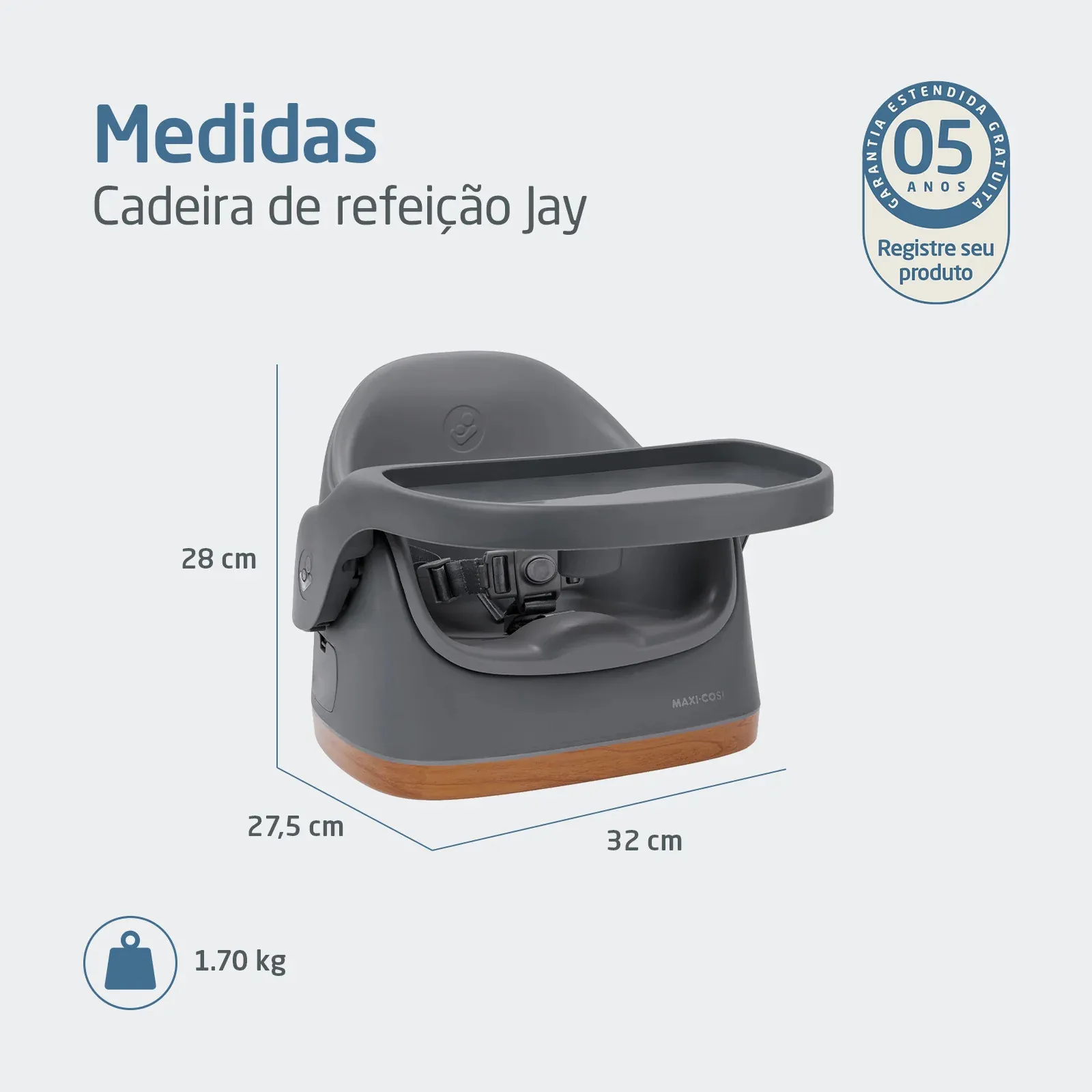 Cadeira Compacta Portátil Jay (Graphite) Maxi Cosi
