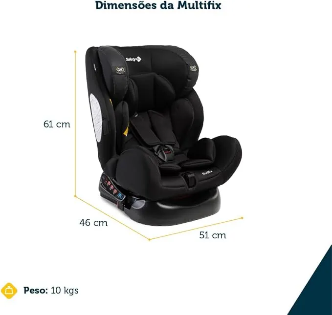 Cadeirinha e Bebê Conforto para Carro Multifix Safety 1st