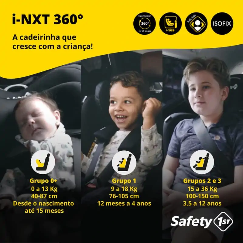 Cadeira para Carro i-Nxt 360 - Primeiro Aluguel Safety 1st