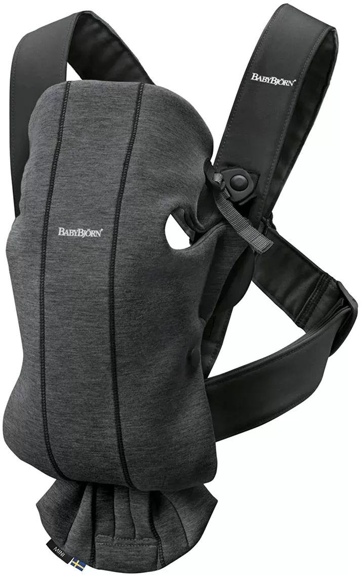 Canguru BabyBjörn Baby Carrier Mini, 3D Jersey - BabyJorn - Cinza