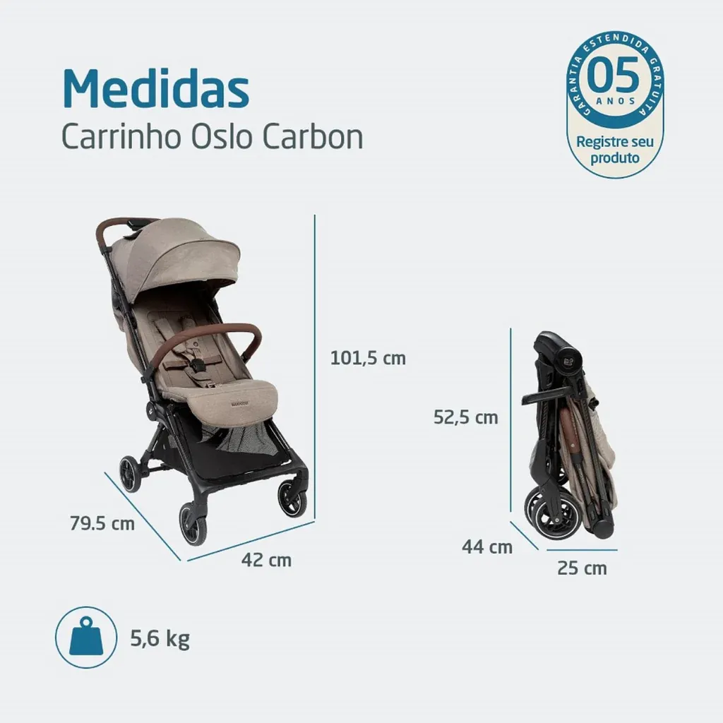 Carrinho Oslo Carbon Maxi Cosi