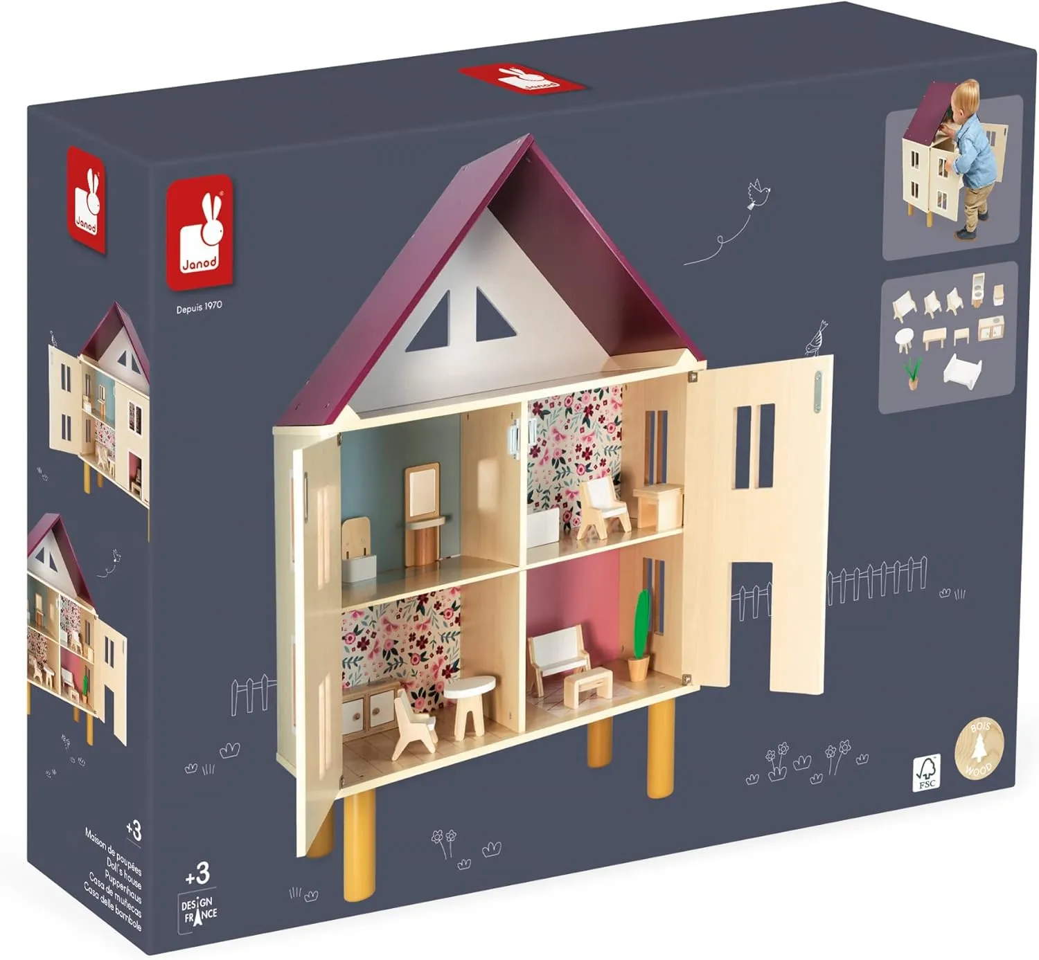 Casinha de Bonecas 11 peças Janod