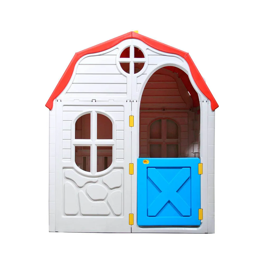 Casinha Portátil Kids Playhouse (Bege e Vermelho) Cosco