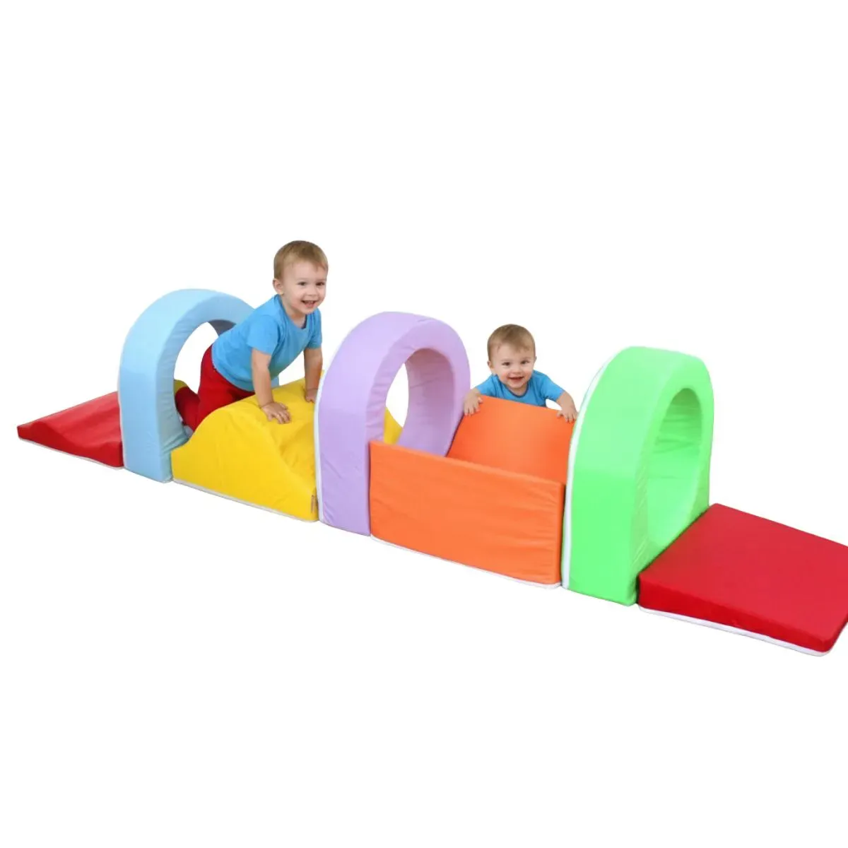Circuito Psicomotor Modular 7 Peças com 3 Túneis Brinquedos Mil