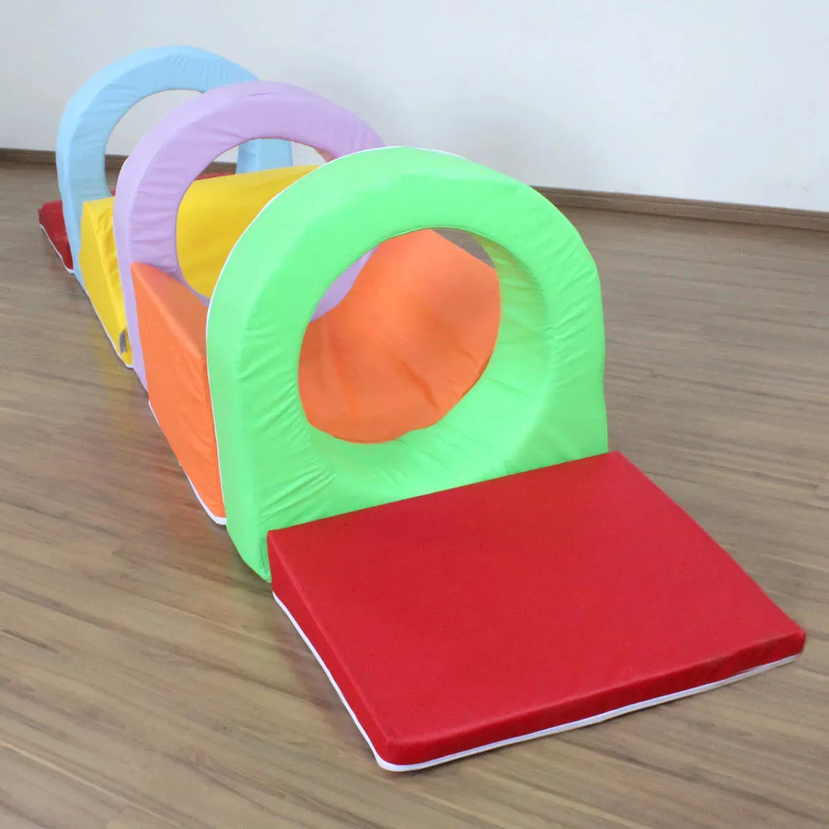 Circuito Psicomotor Modular 7 Peças com 3 Túneis Brinquedos Mil