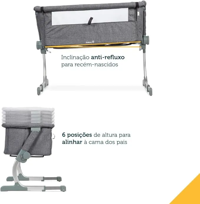 Co-Sleeper Dobrável Side By Side Safety 1st