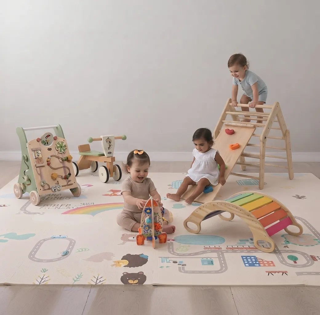 Espaço Baby Montessoriano para Festa - Pegue e Monte Be Brinque