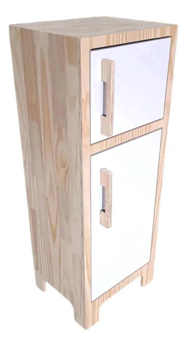 Geladeira Montessoriana Portas Brancas Fashion Toys