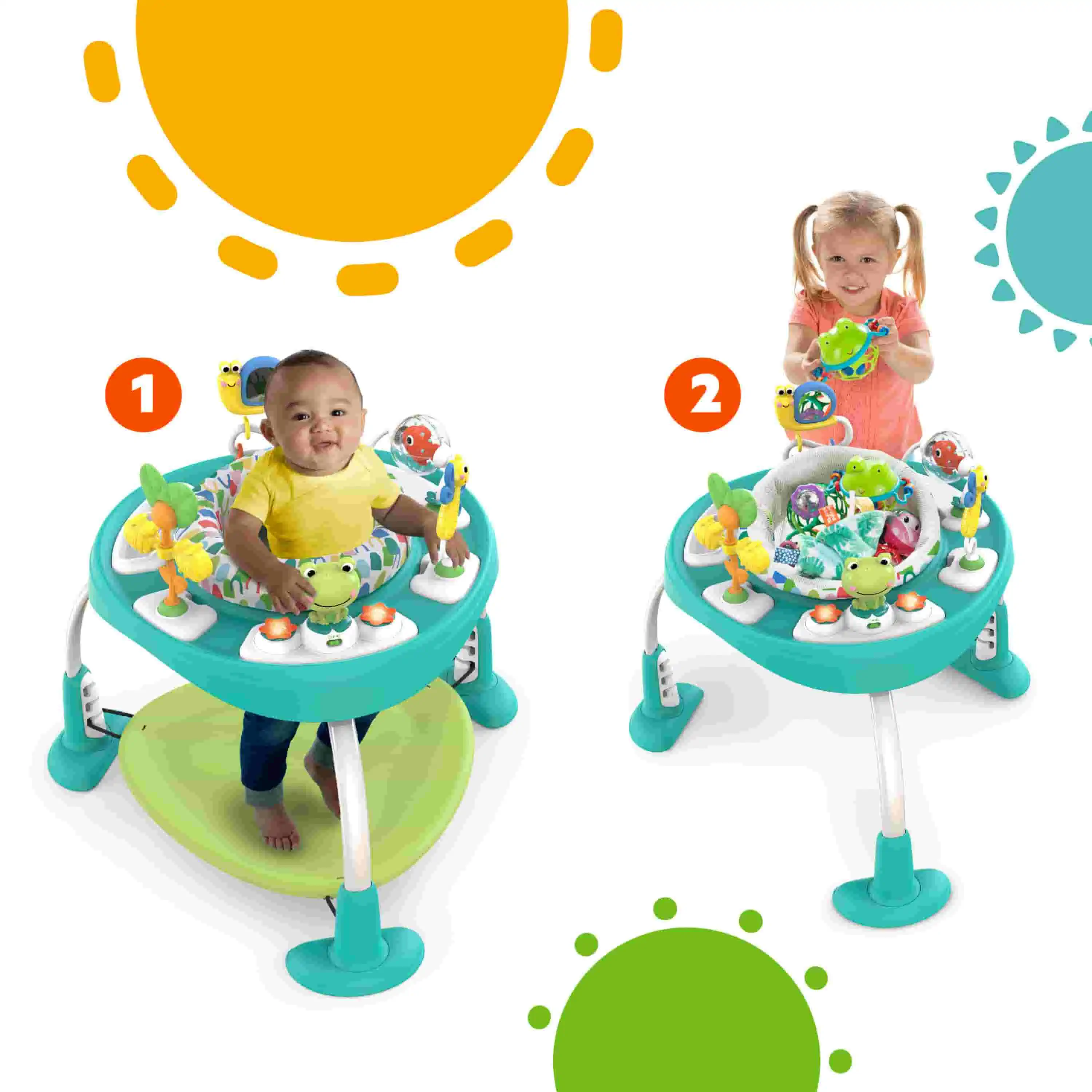 Jumper e Mesa de Atividades (verde) Bright Stars