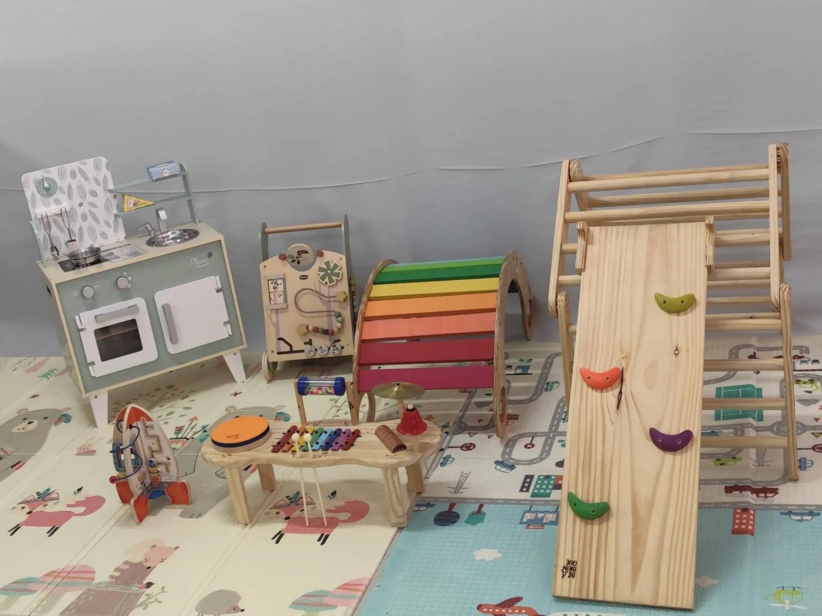 Kit festa Montessori 6 brinquedos Be Brinque
