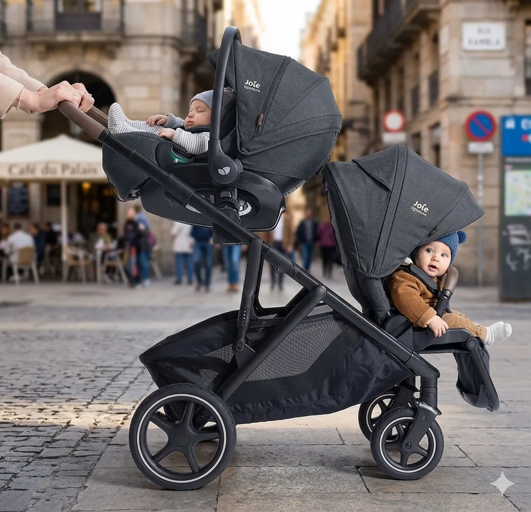 Carrinho Versiti + Bebê Conforto Pebble + Adaptadores Joie