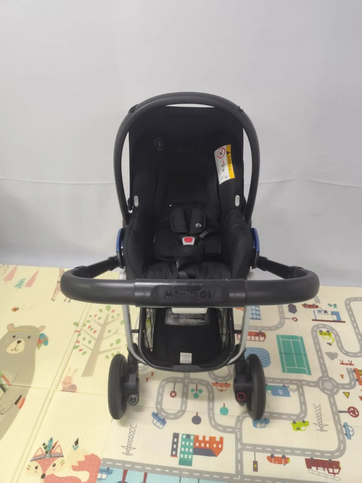 Travel System Carrinho Lila + Bebê Conforto Citi + Adaptador Maxi Cosi