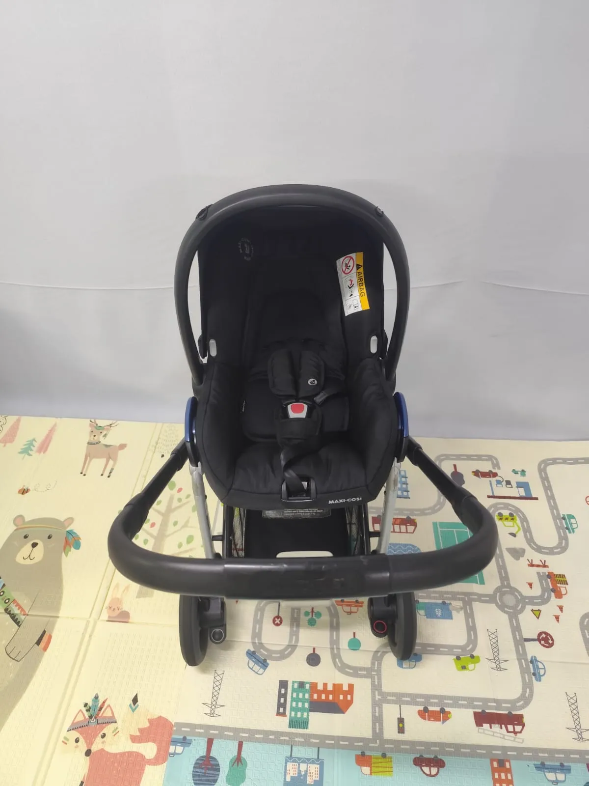 Travel System Carrinho Lila + Bebê Conforto Citi + Adaptador Maxi Cosi